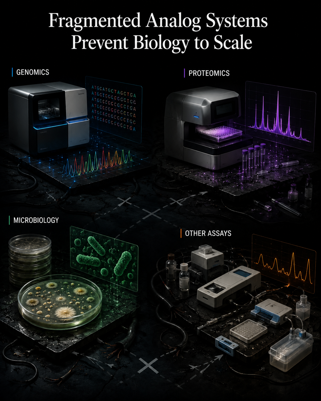 Fragmented Biological Systems Prevent Measurement from Scaling