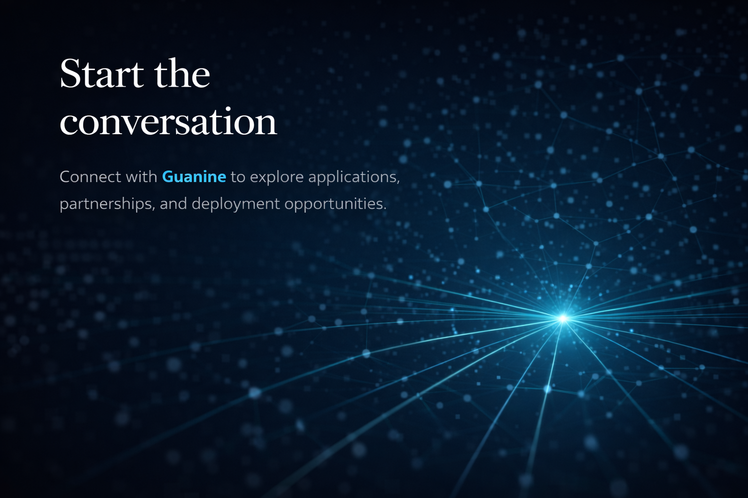 Connect with the Guanine team